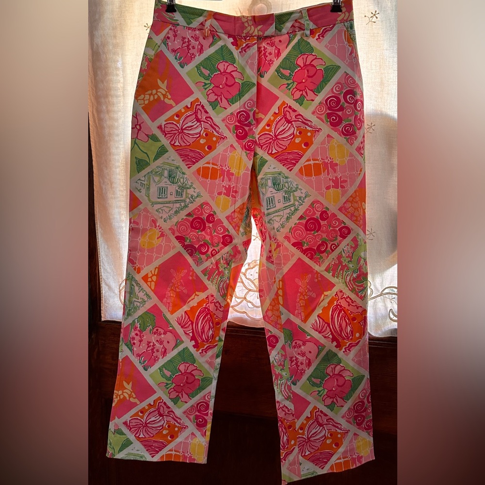 Lilly Pulitzer bright and cherry pants! Size 6.